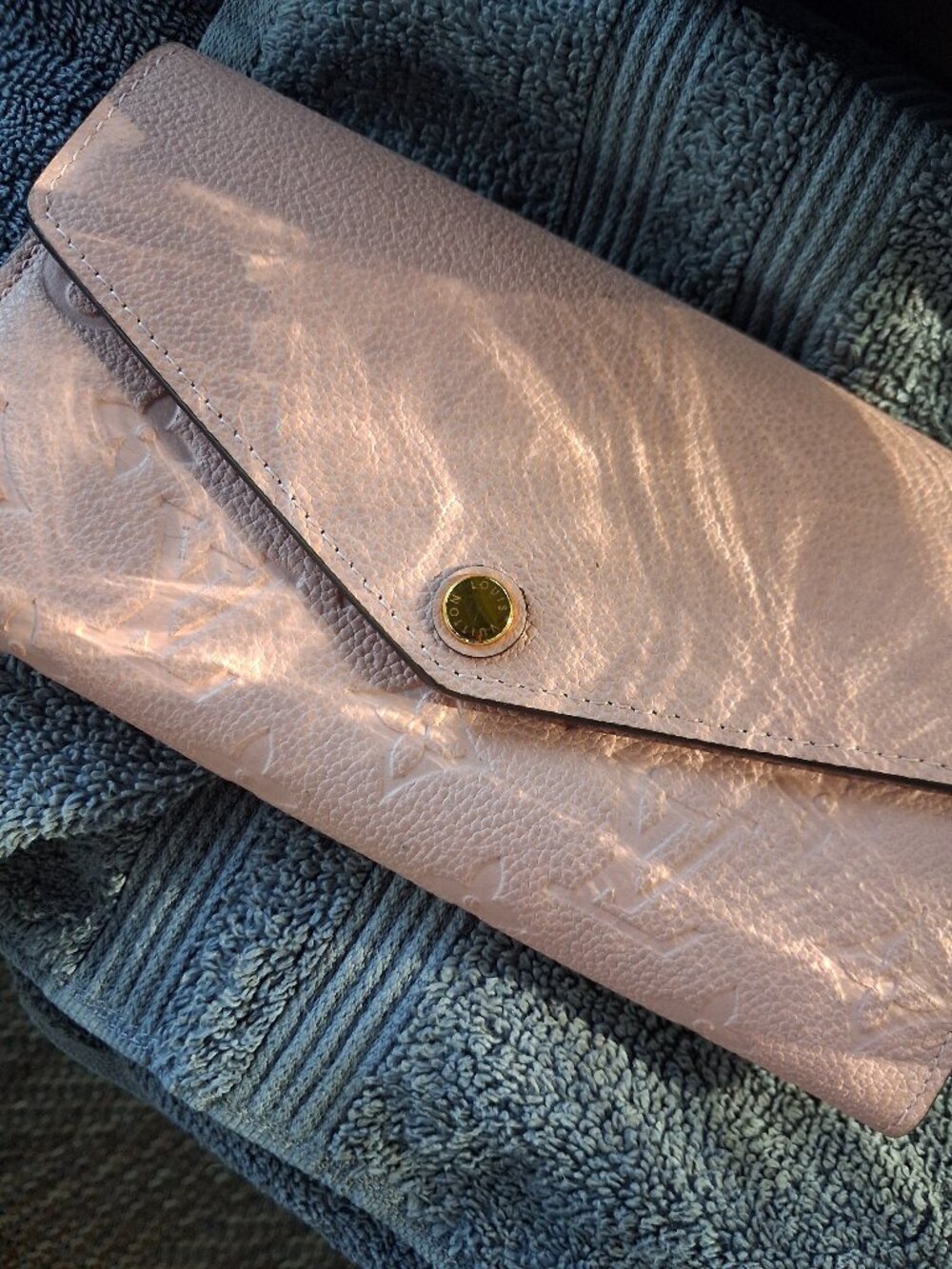 Louis Vuitton pink waller/ clutch